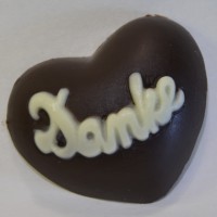 Danke-Herz dunkel/weiss