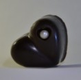 Herz mit Perle dunkel